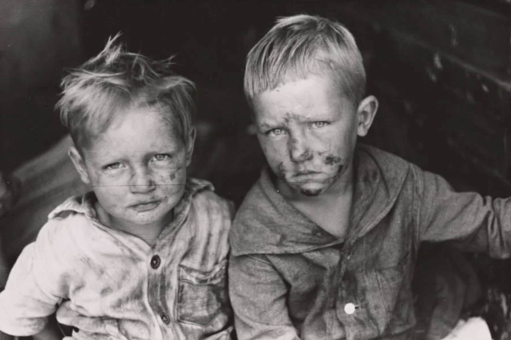 Children of a migrant fruit worker in Berrien County, Michigan 
